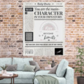 Motivational Quote Newspaper Style Art Poster