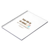 Motivational Quote Notebook - Your Life Is As Good Notitieboek (Linkerzijde)