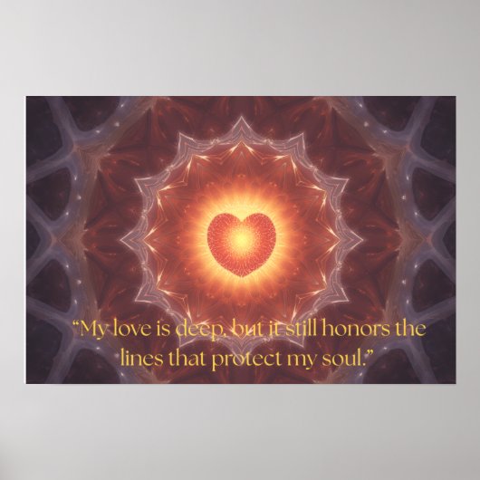Motivational Quote on Love Poster (Voorkant)