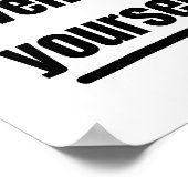 Motivational quote poster  (Hoek)