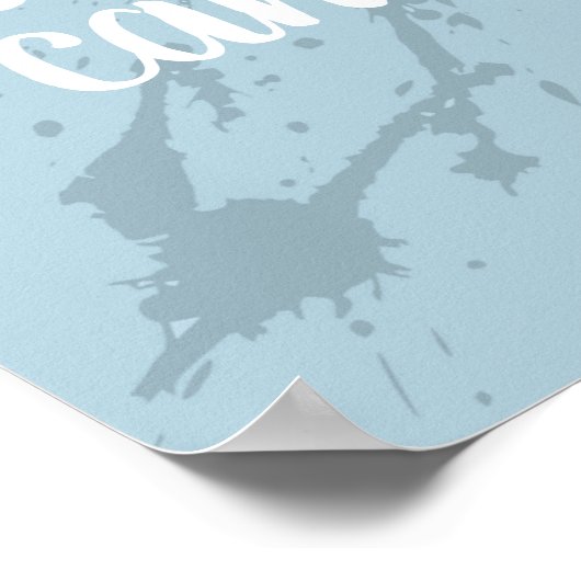 motivational quote poster the world is your canvas (Hoek)