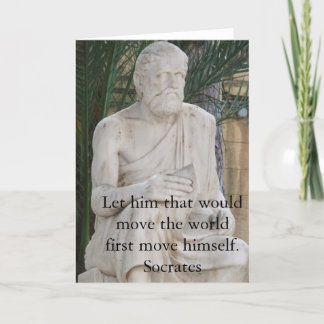Motivational Quote Socrates Kaart