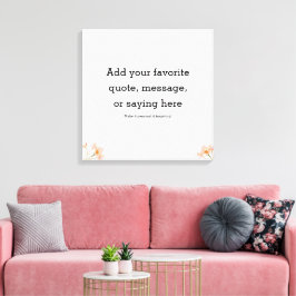 Motivational Quote Stretched Canvas Print