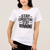 Motivational Quote Tee for Women Tri-Blend Shirt (Voorkant)