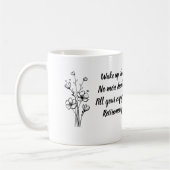 Motivational Retirement Quote Simple Flower Koffiemok (Links)