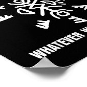 Motivational Saying Apparel  Poster (Hoek)