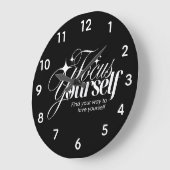 Motivational Self-Love Wall Clock  Grote Klok (Hoek)