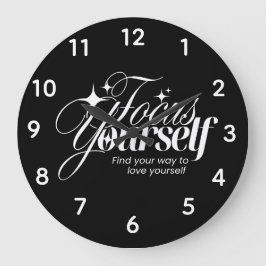 Motivational Self-Love Wall Clock  Grote Klok