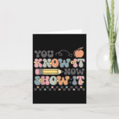 Motivational State Testing Test Day You Know It No Kaart (Voorkant)