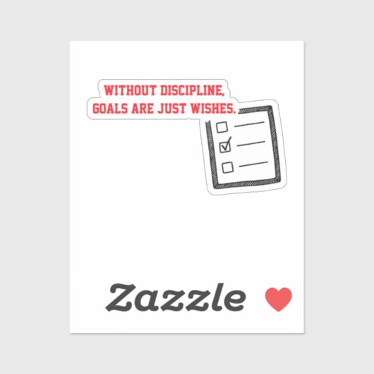 Motivational Stickers "Discipline" (Vel)
