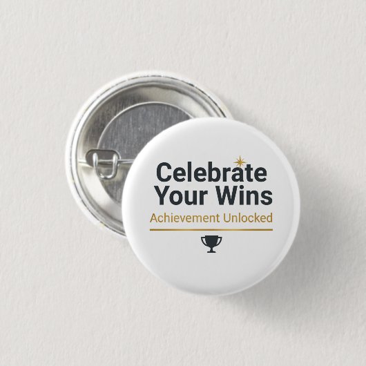 Motivational Success Gift Ronde Button 3,2 Cm (Voorkant /achterkant)
