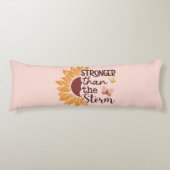 Motivational Sunflower Body Pillow Lichaamskussen (Voorkant)