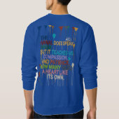 Motivational Sweatshirt – Bold Words for a Brave S (Achterkant)