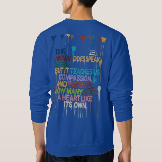 Motivational Sweatshirt – Bold Words for a Brave S (Achterkant)