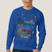 Motivational Sweatshirt – Bold Words for a Brave S (Voorkant)