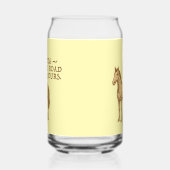 Motivational text and horse blikvorm glas (Rechts)