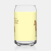 Motivational text and horse blikvorm glas (Links)