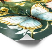 Motivational text with butterflies #3 perfect poster (Hoek)