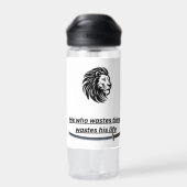 Motivational Time Saver Water Bottle Waterfles (Achterkant)