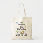 Motivational Tote Bag – Inspirational Gift (Voorkant)
