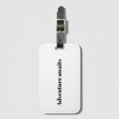 Motivational Travel Luggage Tag Bagagelabel (Voorkant (verticaal))