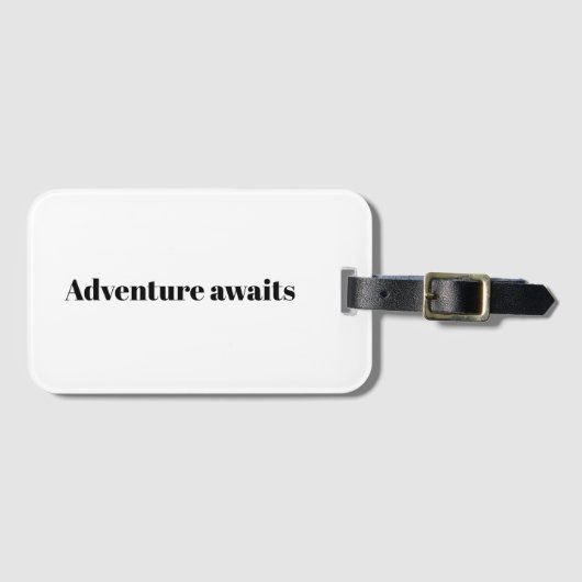 Motivational Travel Luggage Tag Bagagelabel (Voorkant (horizontaal))