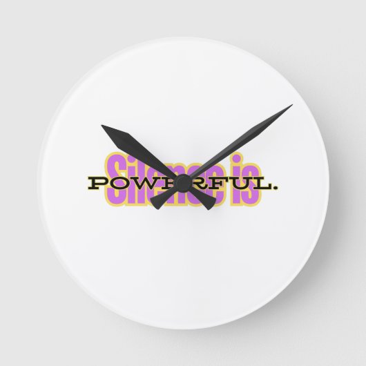 Motivational Wall Clock – Minimalist Inspirational Ronde Klok (Voorkant)