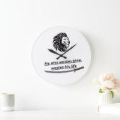 Motivational Wall Clock – Time Is Precious Quote  Grote Klok (Huis)