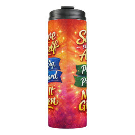 Motivational Water Bottle with Positive Quotes Thermosbeker