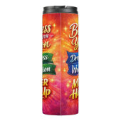Motivational Water Bottle with Positive Quotes Thermosbeker (Achterkant)