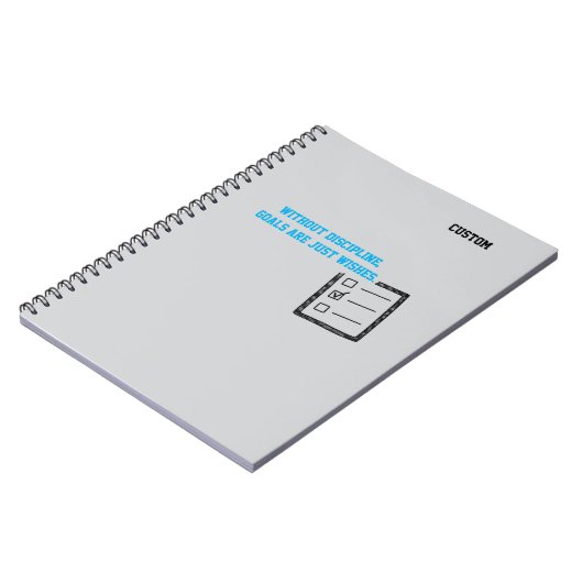 Motivational words -  Discipline,  Notitieboek (Linkerzijde)