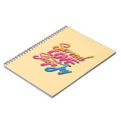 Motivational words "Spread Love, Share Joy" Notitieboek (Linkerzijde)