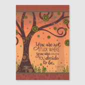 Motivational You Are Not Stuck Magnetic Card (Voorkant)