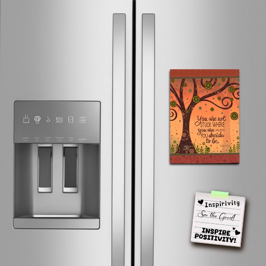 Motivational You Are Not Stuck Magnetic Card