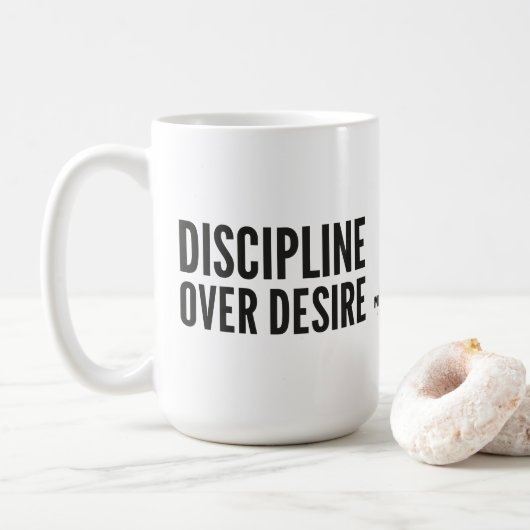 MOTIVATIONALISM© DISCIPLINE_Mok Koffiemok (Met donut)