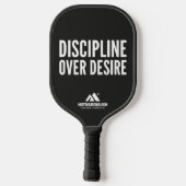 MOTIVATIONALISM© Discipline Over Desire_ Pickleball Paddle (Achterkant)