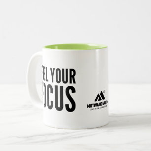 MOTIVATIONALISM© Fuel Your Focus_ Tweekleurige Koffiemok