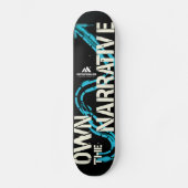 MOTIVATIONALISM© Own The Narrative_ Persoonlijk Skateboard (Voorkant)