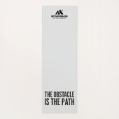 MOTIVATIONALISM© The Obstacle Is The Path_ Yogamat (Achterkant)