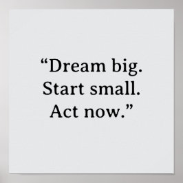 MOTIVATIONEEL CITATENPOSTER POSTER