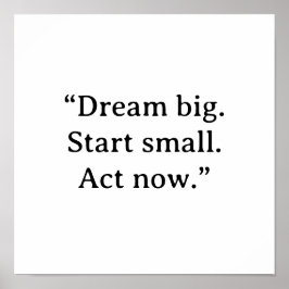 MOTIVATIONEEL CITATENPOSTER POSTER