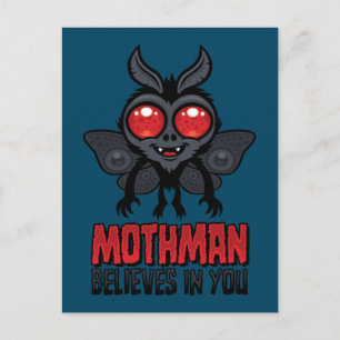 Motivationele Mothman Gelooft In Jou Briefkaart