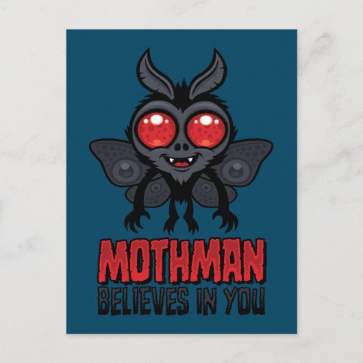 Motivationele Mothman Gelooft In Jou Briefkaart (Voorkant)