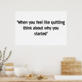 Motivationele Poster (Keuken)
