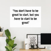 Motivationele Poster (Thuiskantoor)
