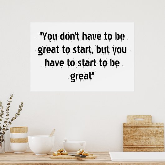 Motivationele Poster (Keuken)