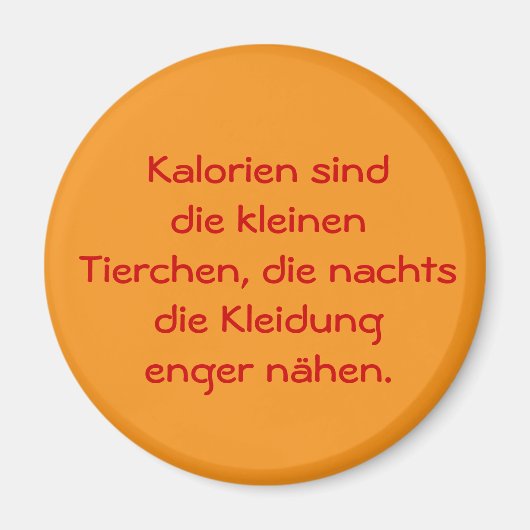 Motivationshilfe zum Abnehmen Magneet (Voorkant)