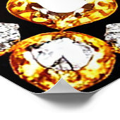 Motivatonal Luxury Gold Diamond  Lijst Poster (Hoek)