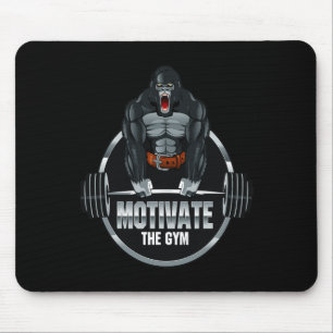 Motiveer de Gym Gorilla Beast Workout Bodybuilding Muismat