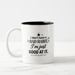 Motiveer de ochtend met grappige koffie citaten mo tweekleurige koffiemok